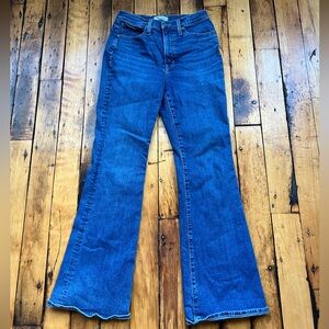 Madewell Women’s 27 The Perfect Vintage Flare Jeans Blue Medium Wash Stretch